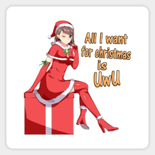 All I Want For Christmas Is UwU Magnet